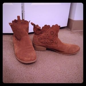 Brown Suede Booties